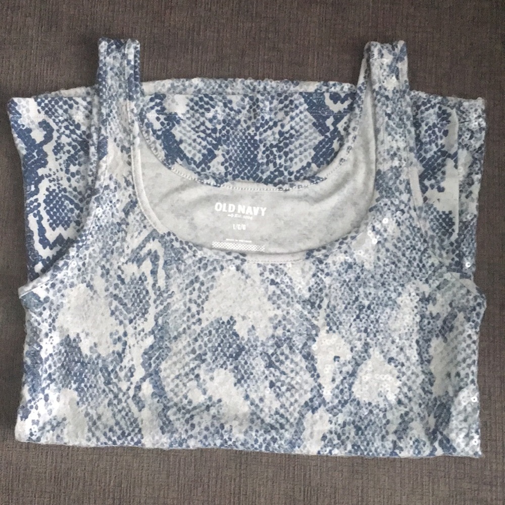 Old Navy Sequin Tank Top Large